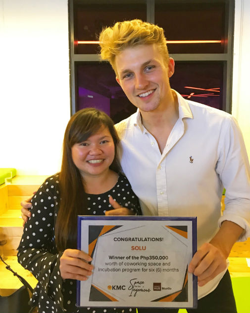 Matt accepted his award from the Philippines.